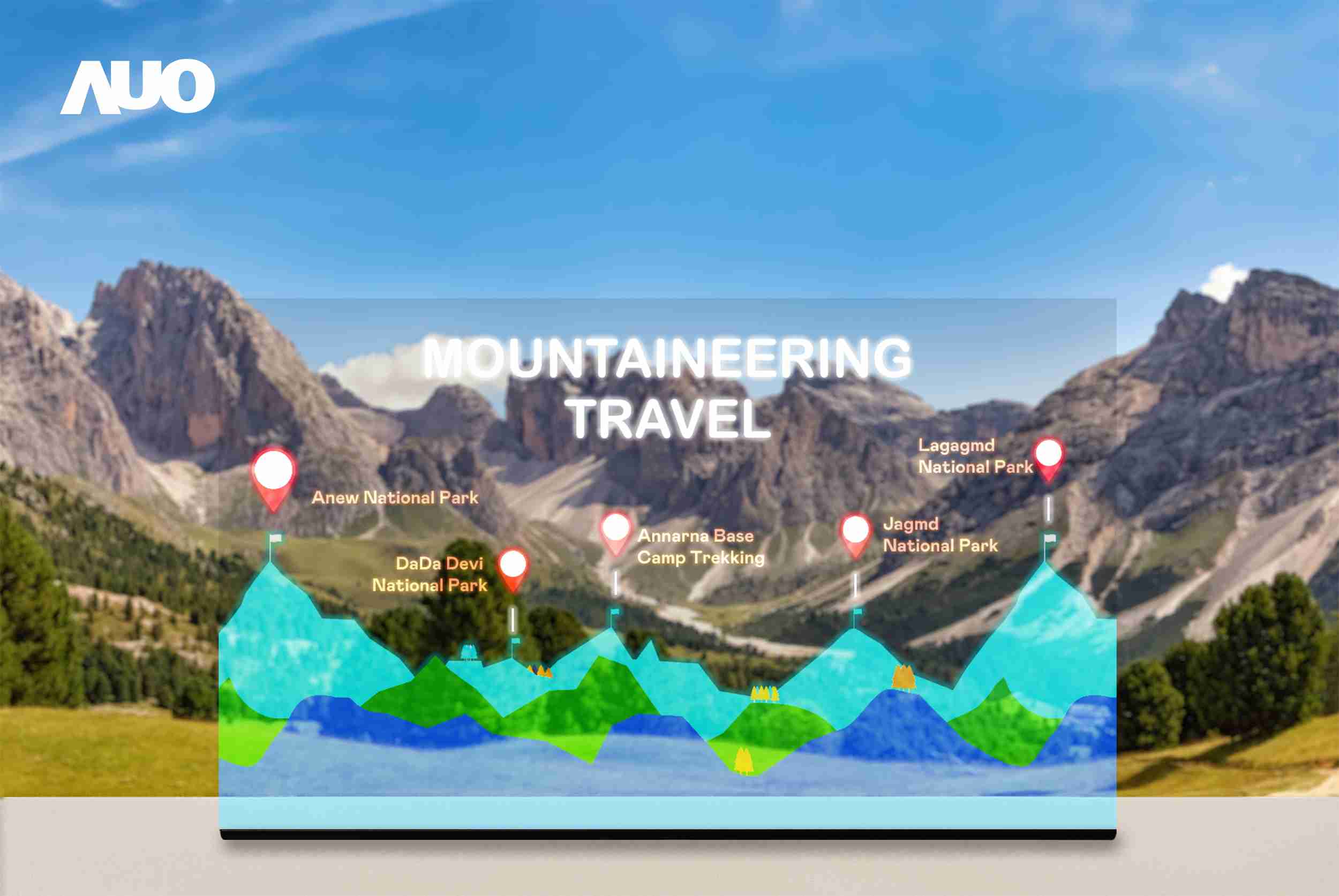 JDB电子展示全球单片尺寸最大(*)42吋透明Micro LED显示器拼接而成的〝64吋透明Micro LED显示器〞，，，，具备高透明度、、1,000 nits高亮度、、、、广色域、、、采用三边无边框的无缝拼接等多重特色，，，，呈现超高清、、细腻画质而不遮挡后方视觉，，，，满足层峰需求，，，可广泛运用于零售、、艺术展览或商业空间等场域